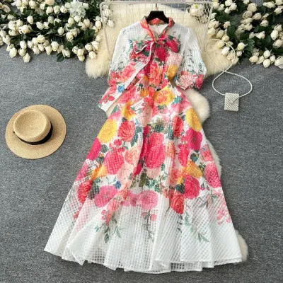 ELEGANT PRINTED LONG SKIRT FOR WOMEN